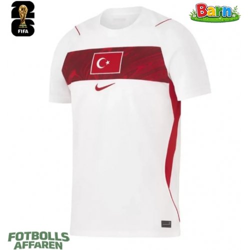 Turkiet Bortaställ Barn VM 2026 Kortärmad (+ Korta byxor)